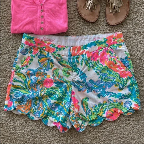 Lilly Pulitzer The Buttercup Short Resort White Casa Marina - Picture 3 of 4